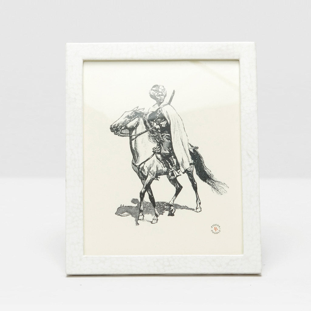 Pigeon And Poodle Westport 8*10 White Lacquered Eggshell Frame - Charles Mayer