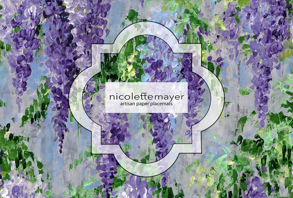 Nicolette Mayer Wisteria Original Paper Placemat Pad - Charles Mayer