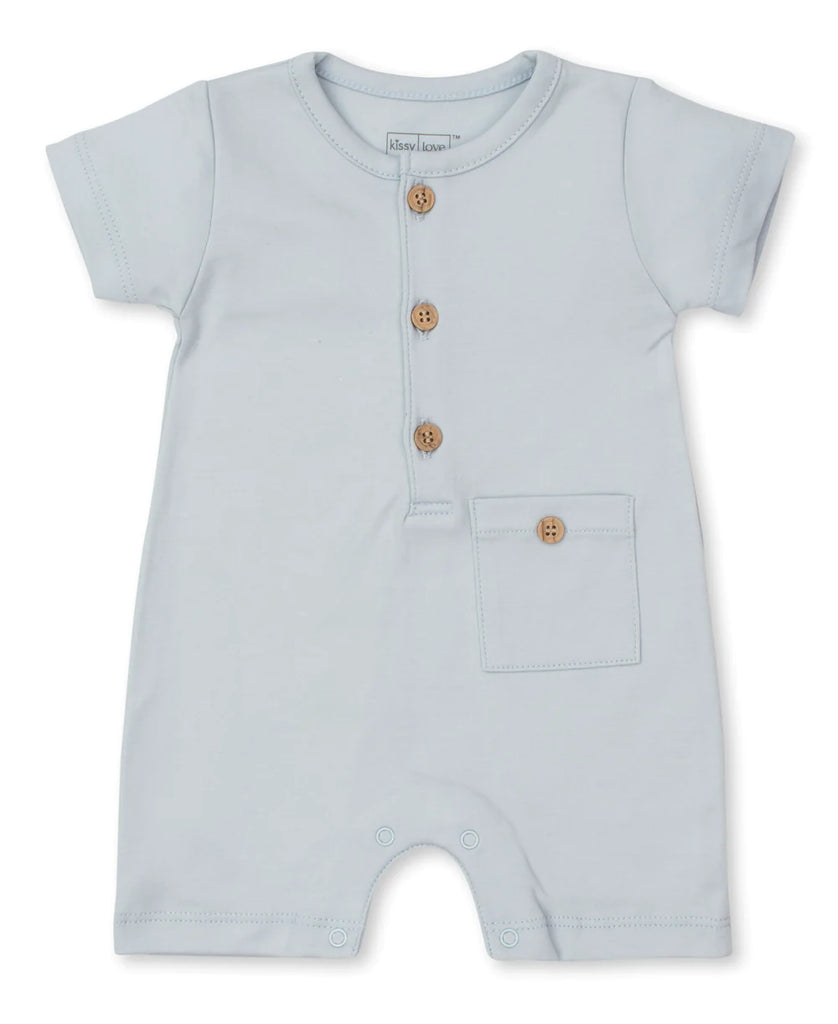 Kissy Kissy Honey Bunny Blue Sleeveless Playsuit - Charles Mayer