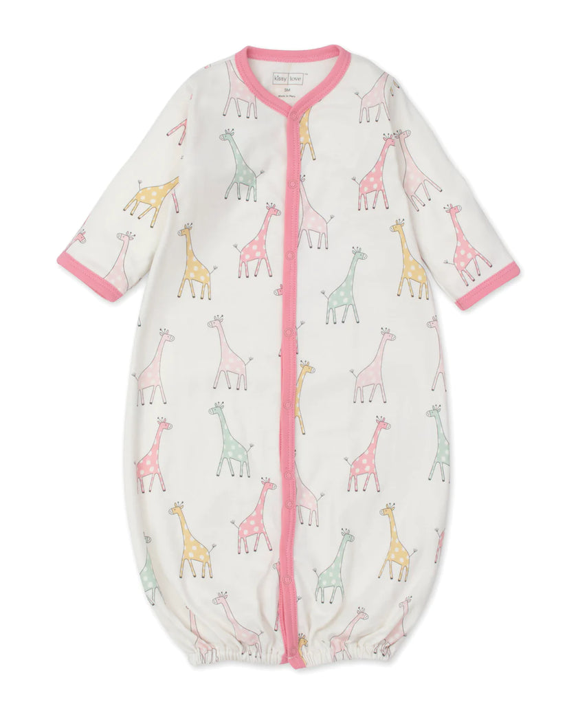 Kissy Kissy Pink Giraffe Friends Convertible Gown - Charles Mayer