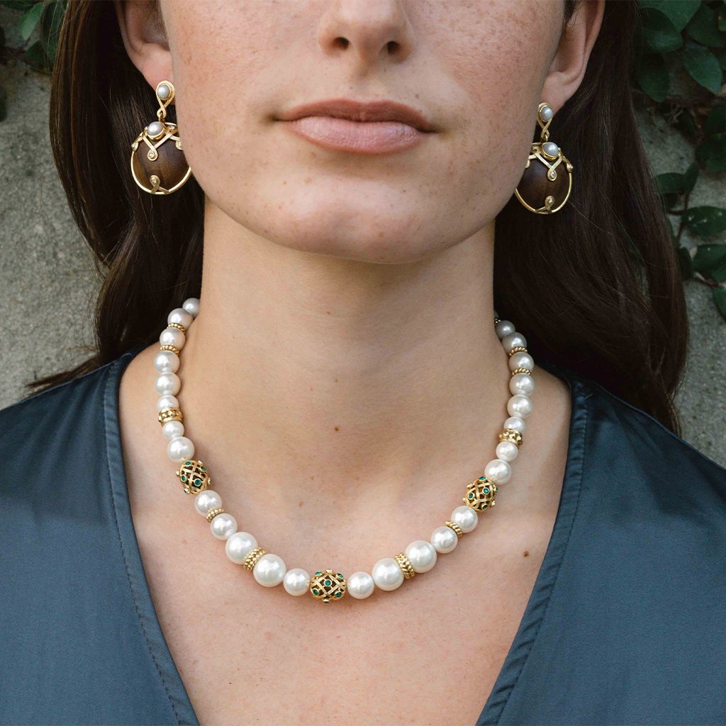 Capucine De Wulf Elizabetta Pearl 18" Necklace - Charles Mayer
