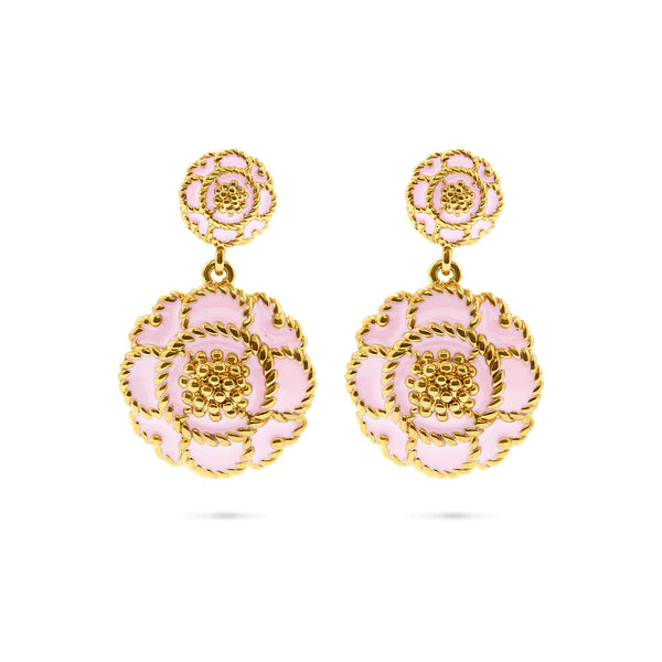 Capucine De Wulf Capucine Enamel Blossom Doubles In Pastel Pink - Charles Mayer