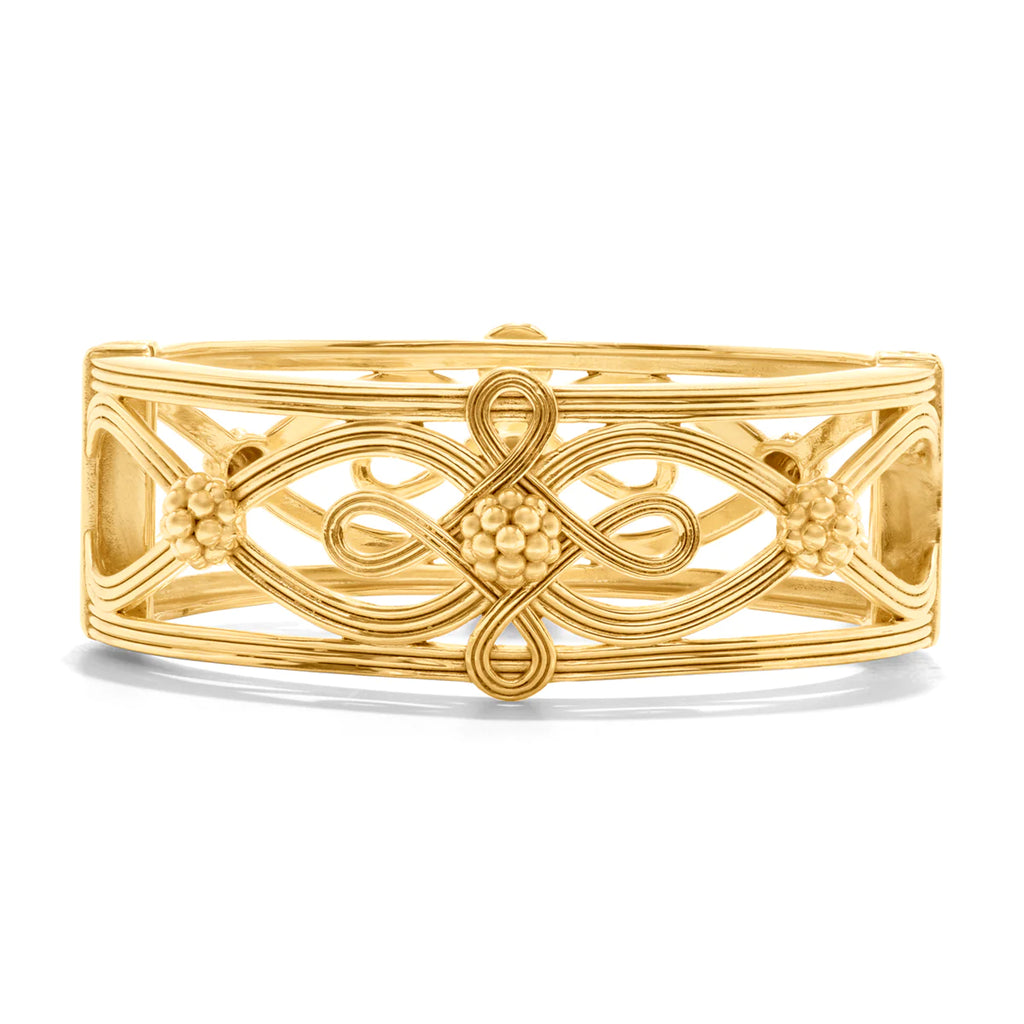 Capucine De Wulf Monique Hinged Gold Bangle - Charles Mayer