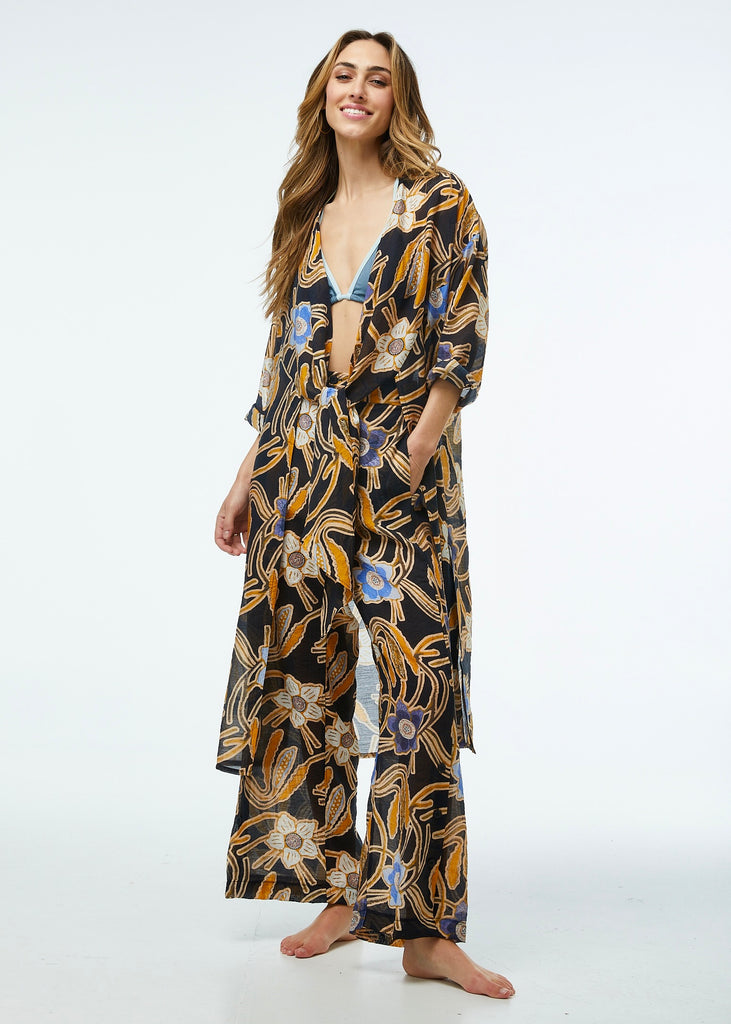 Zaket & Plover Wild Garden Wide Leg Pant - Charles Mayer