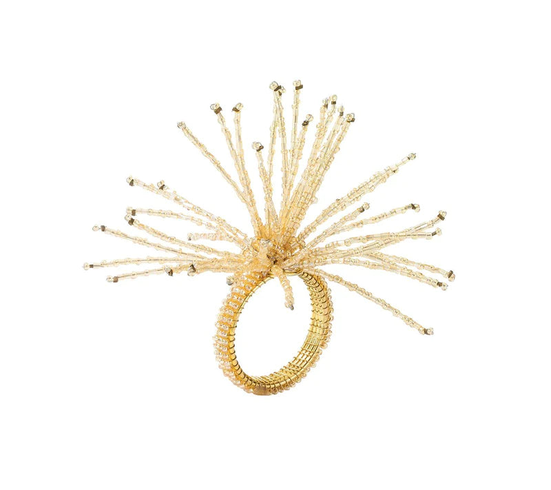 Kim Seybert Champagne Spider Burst Napkin Ring - Charles Mayer