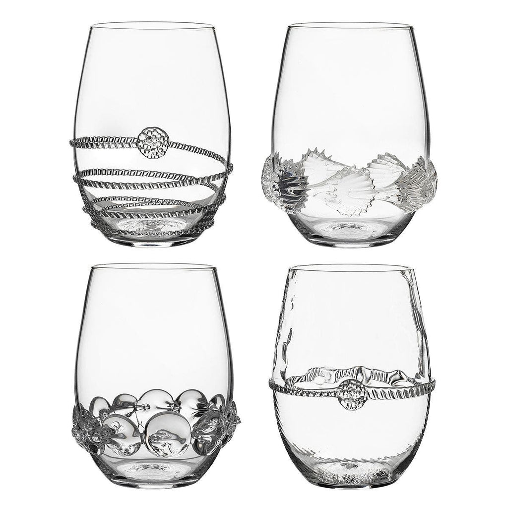 Juliska Heritage Stemless Wine, Set Of 4 - Charles Mayer