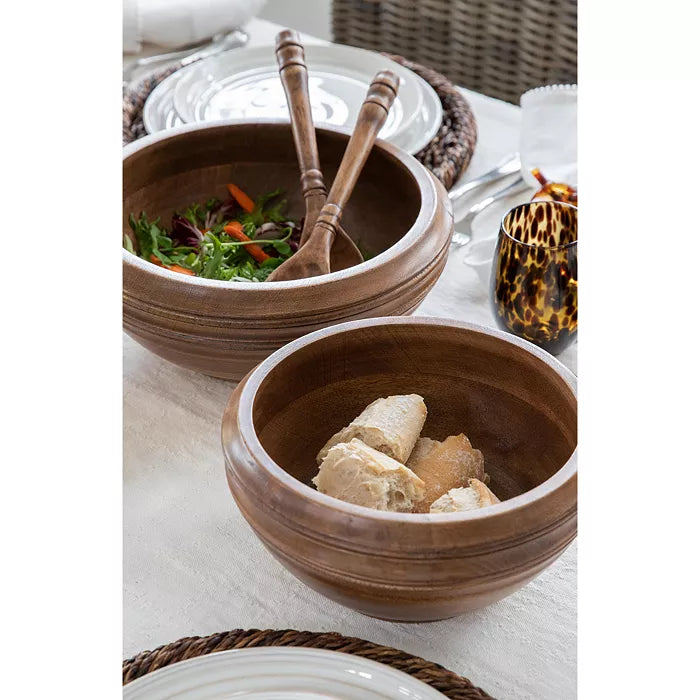 Juliska Bilbao 12" Wood Serving Bowl - Charles Mayer