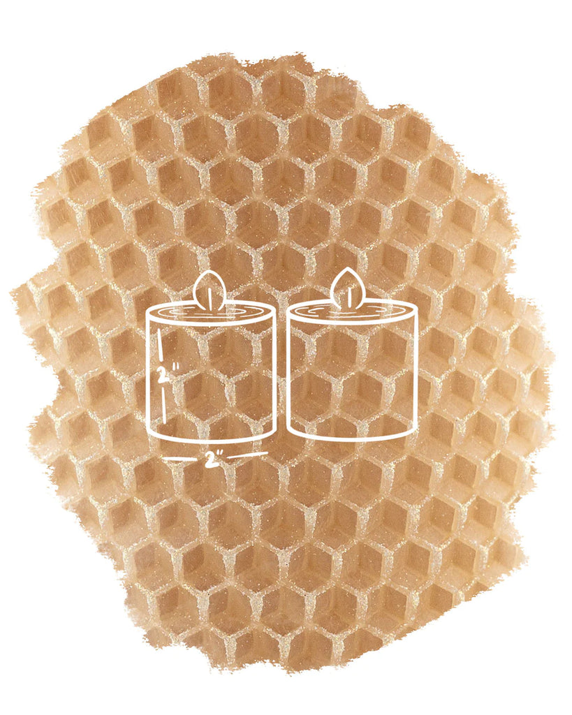 The Little Bee Glint Collection Fairytale Blush with Sugar Sparkle Beeswax Candle - Charles Mayer