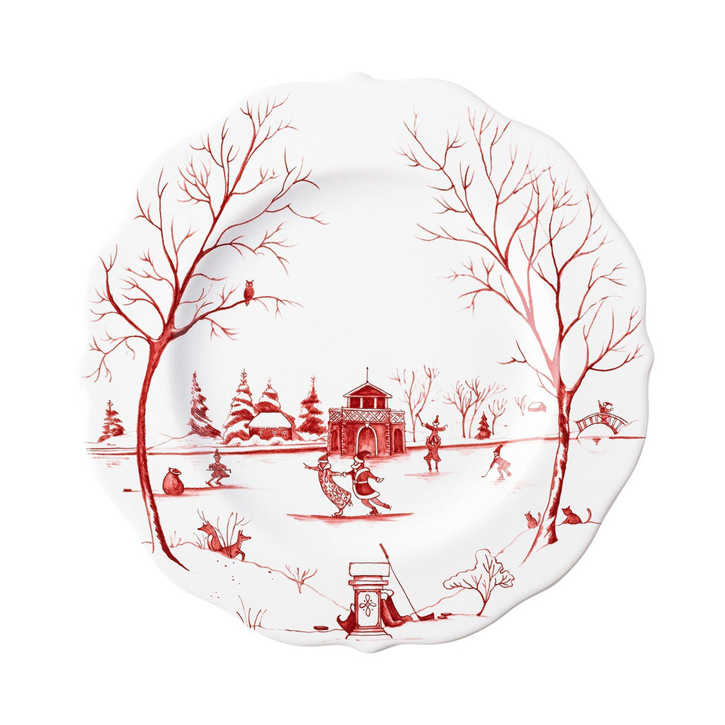Juliska Winter Frolic "The Claus' Christmas Day Dessert/Salad Plate - Charles Mayer