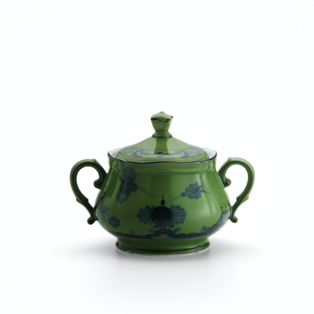 Ginori Oriente Italiano Malachite Sugar Bowl for 6 - Charles Mayer