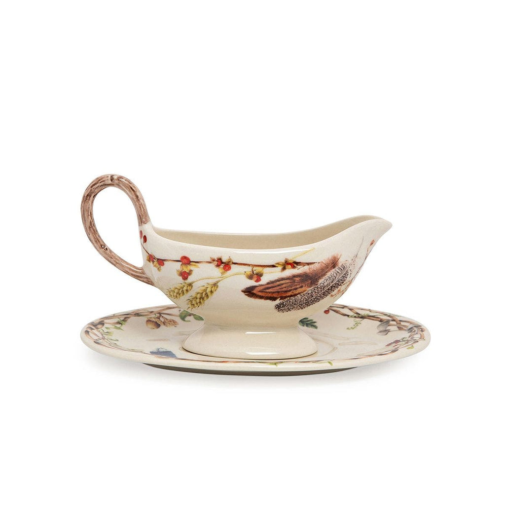 Juliska Forest Walk Sauce Boat And Stand - Charles Mayer