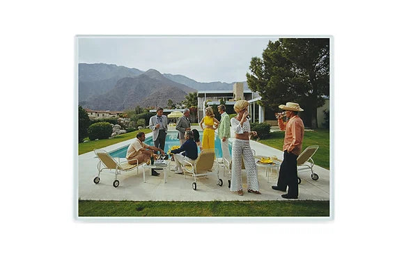 Poolside Scene Cutting Board - Charles Mayer