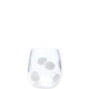 Vietri Drop White Stemless Wine Glass - Charles Mayer