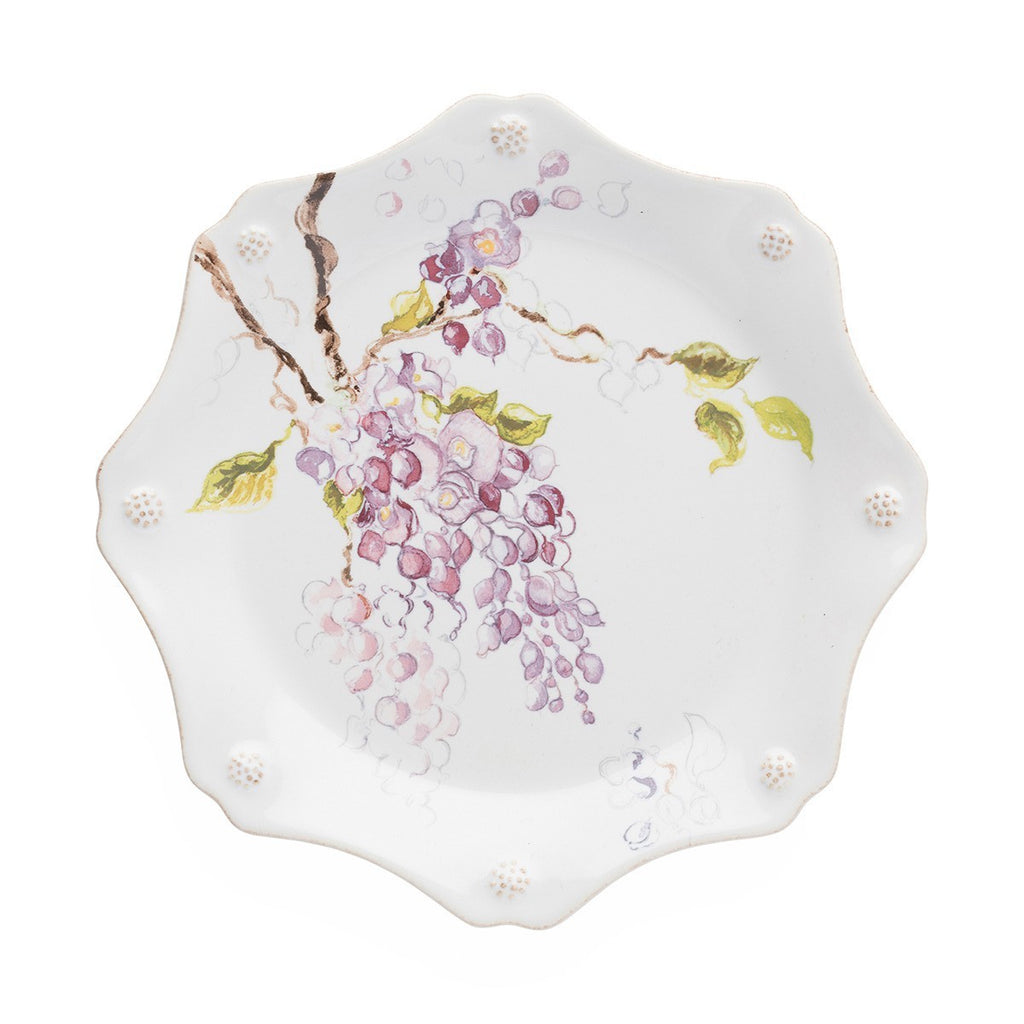 Juliska Floral Sketch Wisteria Dessert Plate - Charles Mayer