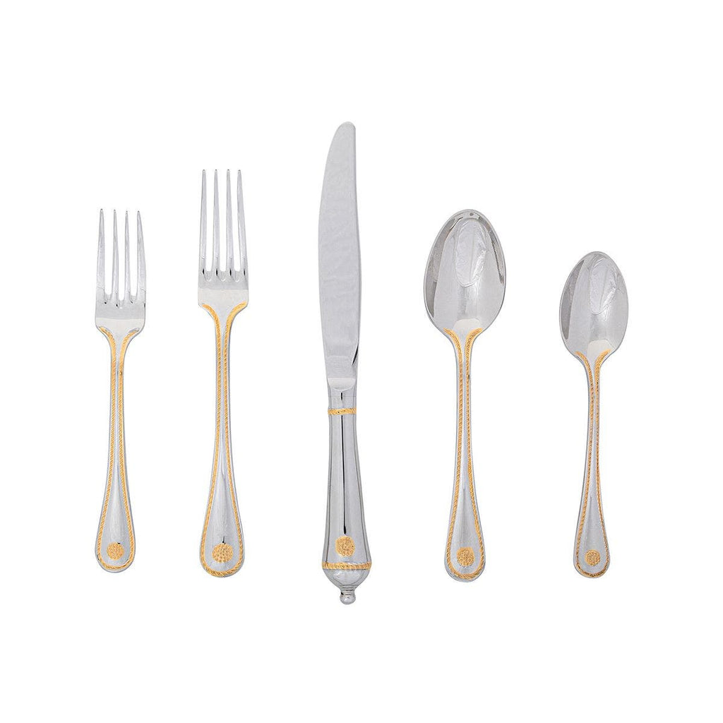 Juliska Berry & Thread Gold Polished 5pc. Place Setting - Charles Mayer