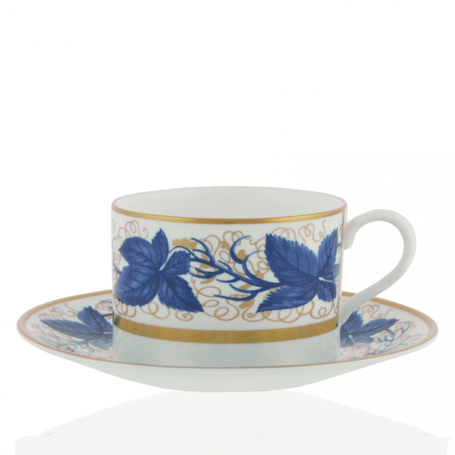 William Yeoward Crystal Hampton Court Cup & Saucer - Charles Mayer