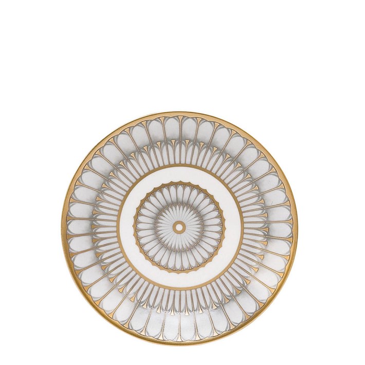 Deshoulieres Arcades Grey/Gold Bread & Butter Plate - Charles Mayer