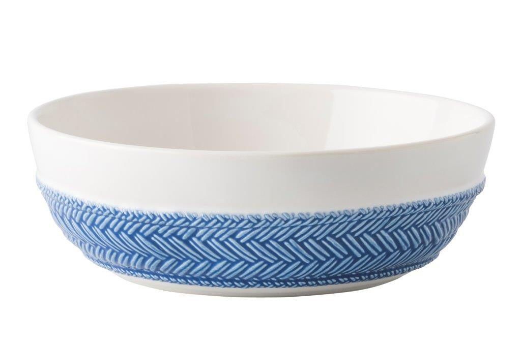 Juliska Le Panier Whitewash/Delft Blue Coupe/Pasta Bowl - Charles Mayer