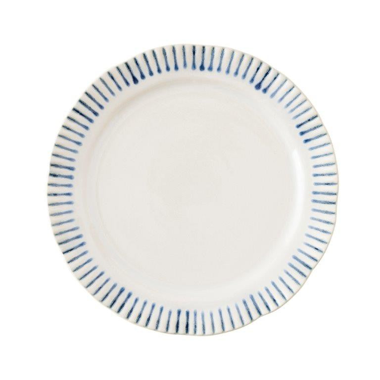 Juliska Wanderlust Indigo Sitio Stripe Salad Plate - Charles Mayer