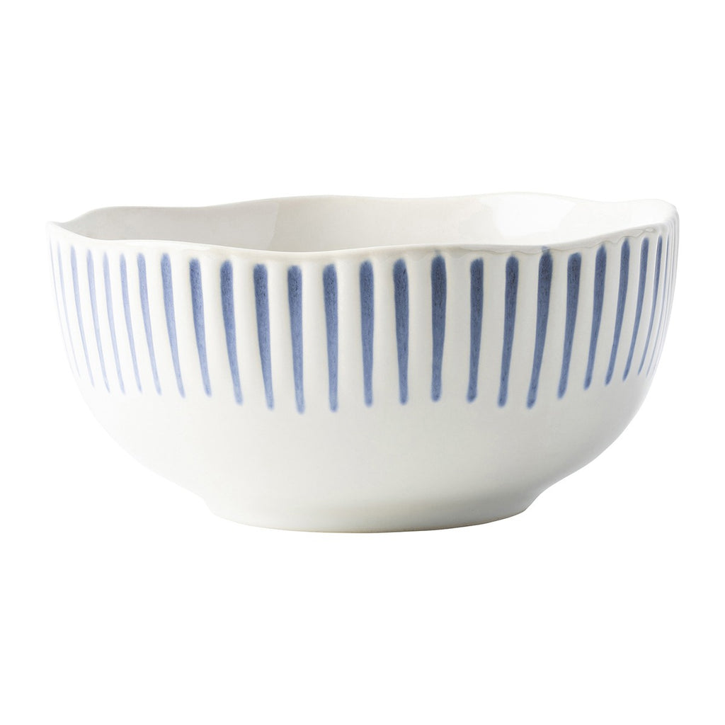 Juliska Sitio Stripe Indigo Cereal/Ice Cream Bowl - Charles Mayer