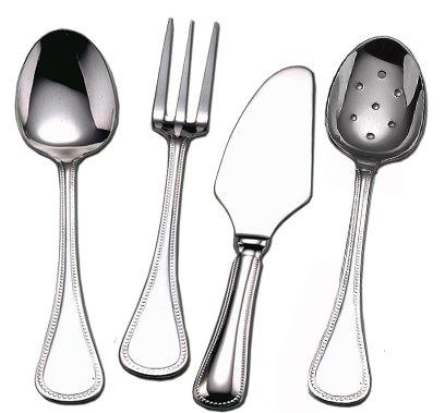 Couzon Le Perle Silver Plate 4Pc. Hostess Set - Charles Mayer