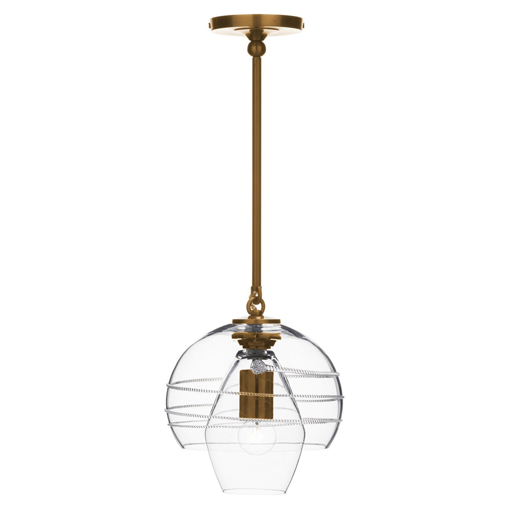 Juliska Amalia Brass Petit Double Shade Pendant - Charles Mayer
