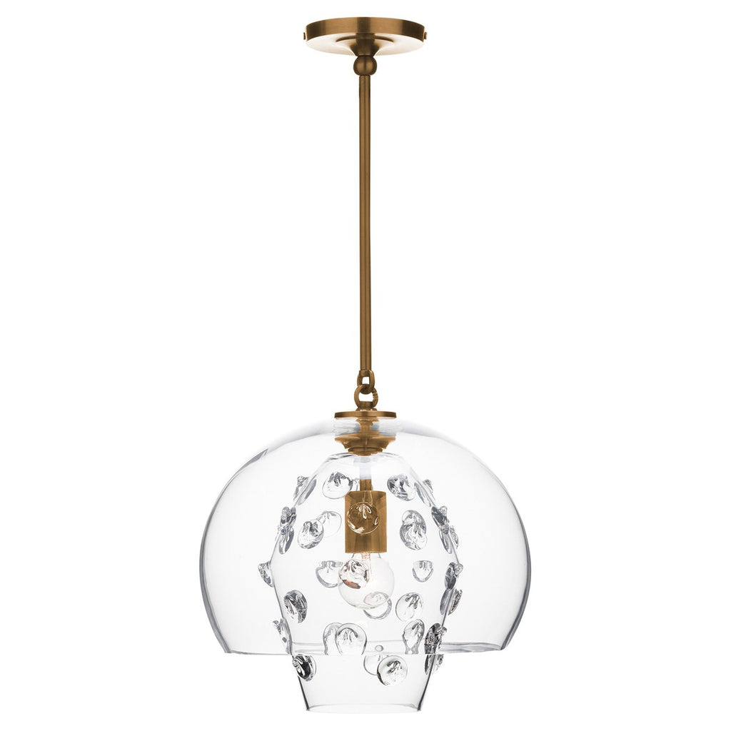 Juliska Florence Brass Grande Double Shade Pendant - Charles Mayer