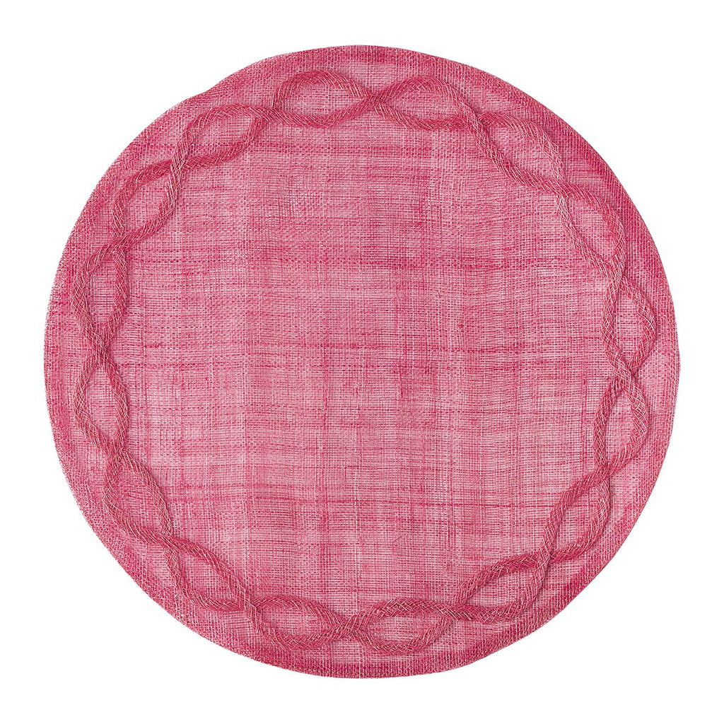 Juliska Tuileries Garden Pink Round Placemat - Charles Mayer