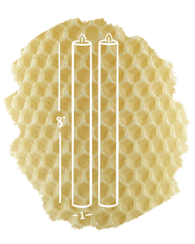 The Little Bee Glint Collection Meringue Light Yellow with Sugar Sparkle Beeswax Candle - Charles Mayer