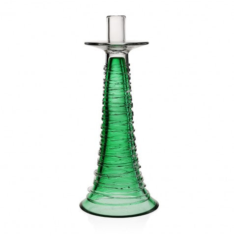 William Yeoward Studio Miranda 15" Candlestick, Seaglass Green - Charles Mayer