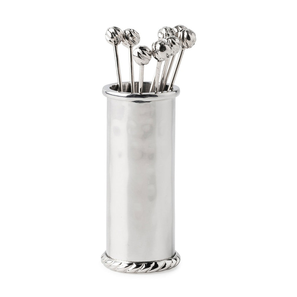 Juliska Graham Cocktail 8 Picks & Holder - Charles Mayer