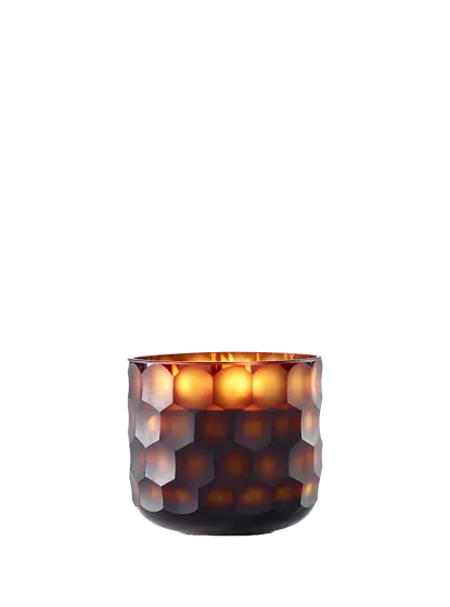 Onno Collection Sphere Amber Zanzibar Small Candle - Charles Mayer