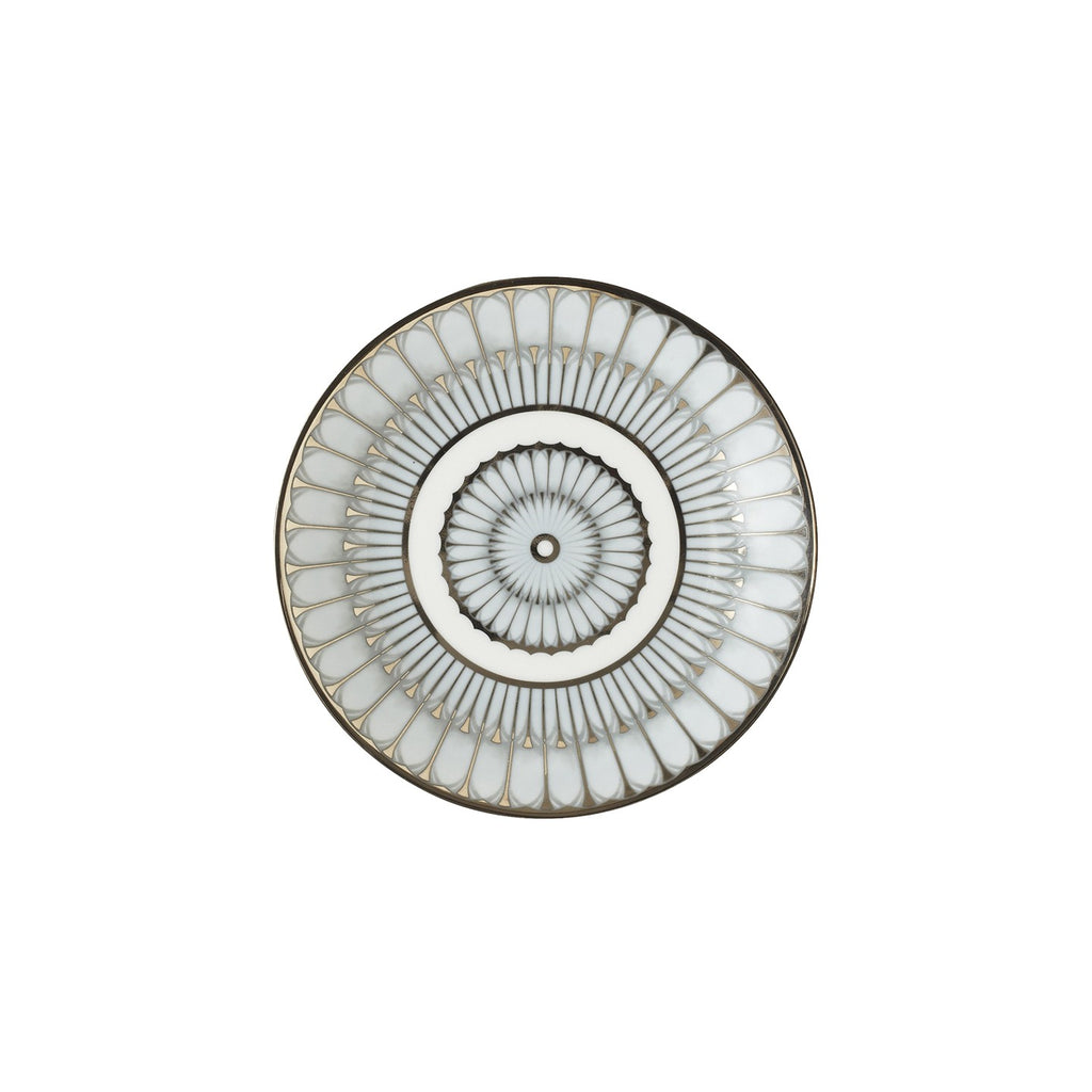 Deshoulieres Arcades Grey & Platinum Bread & Butter Plate - Charles Mayer