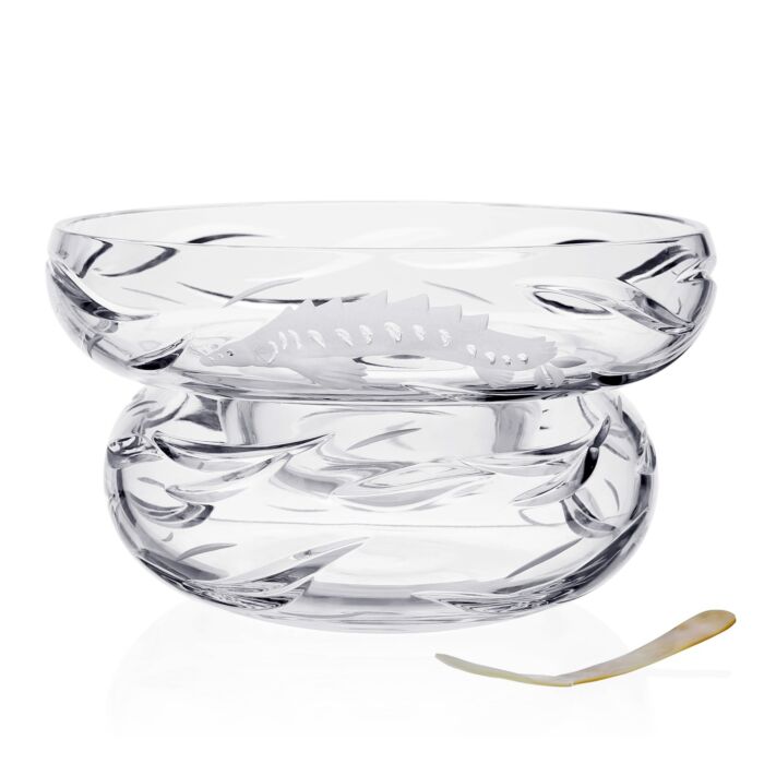 William Yeoward Crystal Persephone Caviar Server & Spoon - Charles Mayer