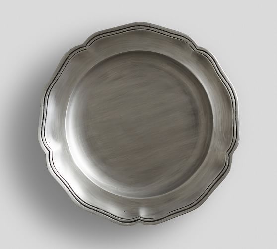 Julie Wear Legacy Scalloped Pewter Charger - Charles Mayer