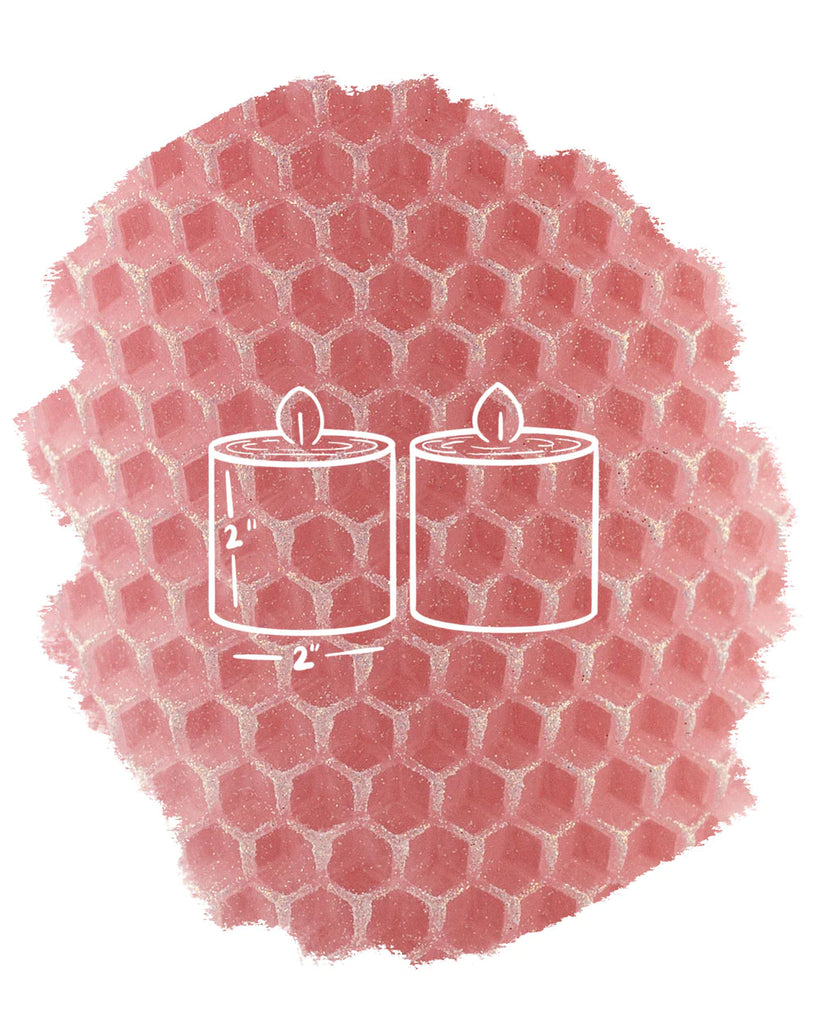 The Little Bee Glint Collection Parfaite Pink with Sugar Sparkle Beeswax Candle - Charles Mayer