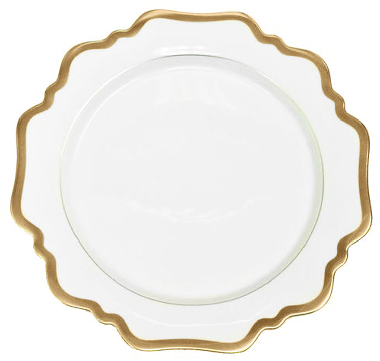 Anna Weatherley Antique White/Gold Salad/Dessert Plate - Charles Mayer