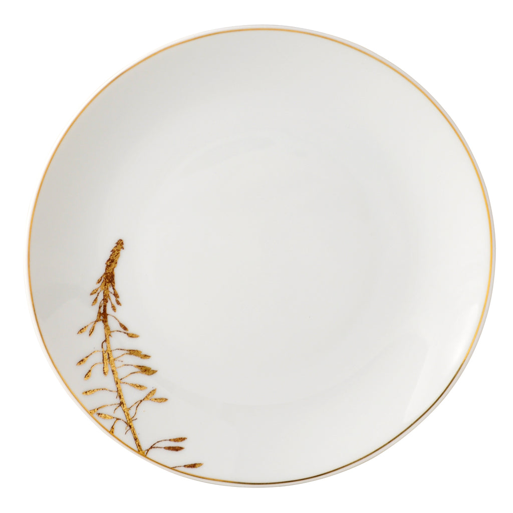 Bernardaud Vegetal Gold Coupe Bread & Butter Plate - Charles Mayer
