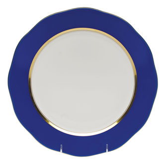 Herend Silk Ribbon Cobalt Blue Charger - Charles Mayer