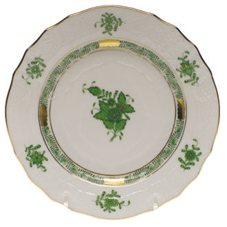 Herend Chinese Bouquet Green Bread & Butter Plate - Charles Mayer