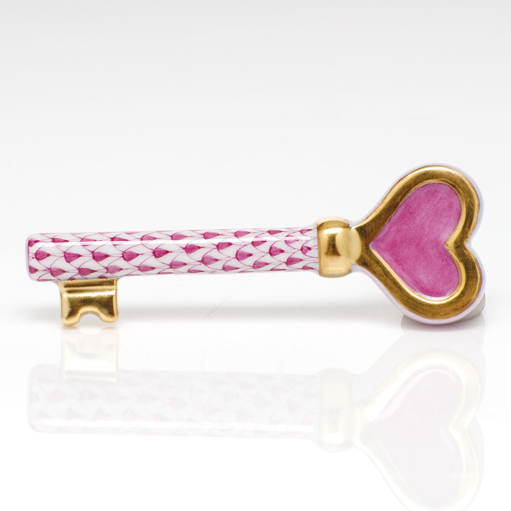 Herend Raspberry Key To My Heart - Charles Mayer