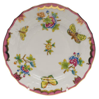 Herend Queen Victoria Pink Border Bread & Butter Plate - Charles Mayer