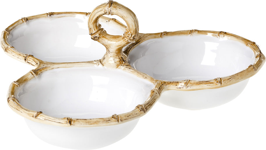 Juliska Classic Bamboo Cocktail Triple Server - Charles Mayer