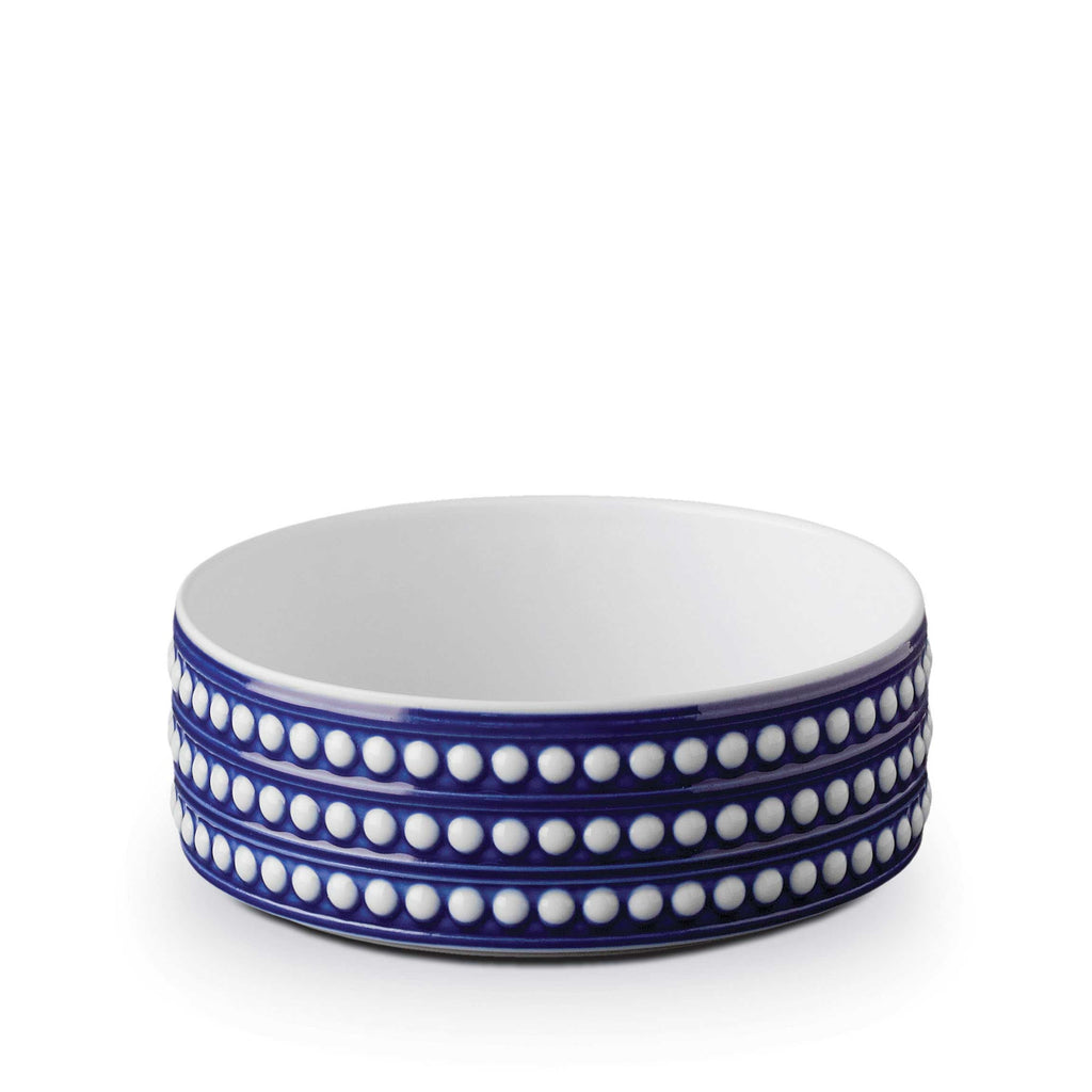 L'Objet Perlee Bleu Deep Bowl, Medium - Charles Mayer