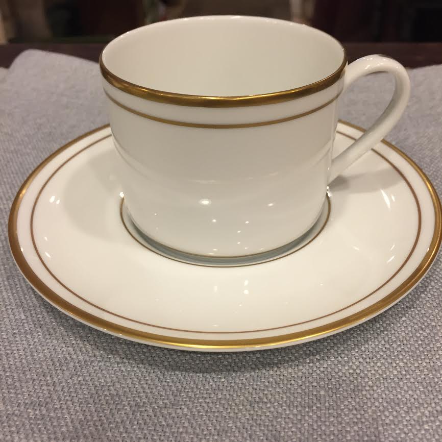 Pickard Ultra White Gold Necklace Cup & Saucer - Charles Mayer