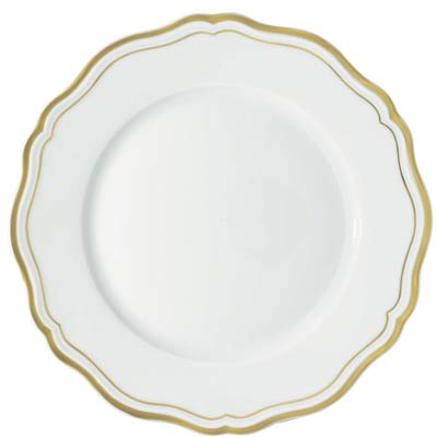 Raynaud Polka Gold Dinner Plate - Charles Mayer