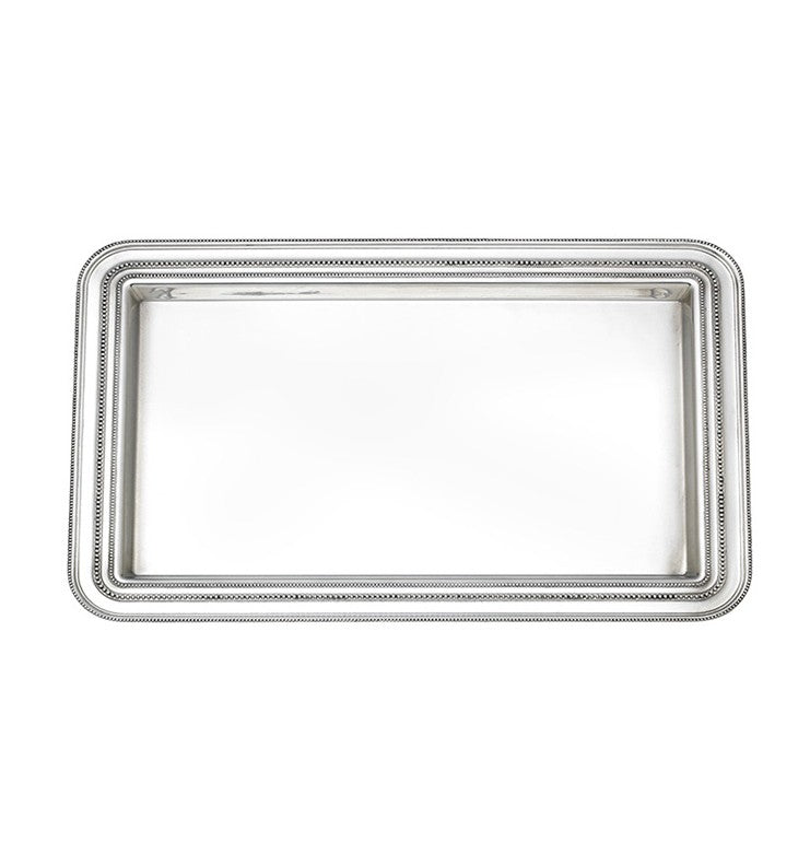Reed & Barton Heritage Banded Bead Medium Tray - Charles Mayer