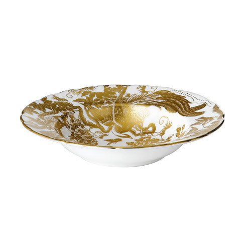 Royal Crown Derby Gold Aves Rim Soup - Charles Mayer