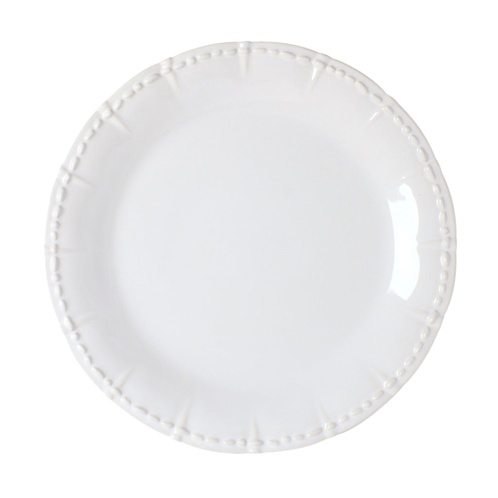 Skyros Designs Historia Dinner Plate, Paperwhite - Charles Mayer