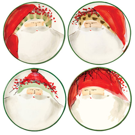 Vietri Old St. Nick Canape Plate, Set Of 4 - Charles Mayer